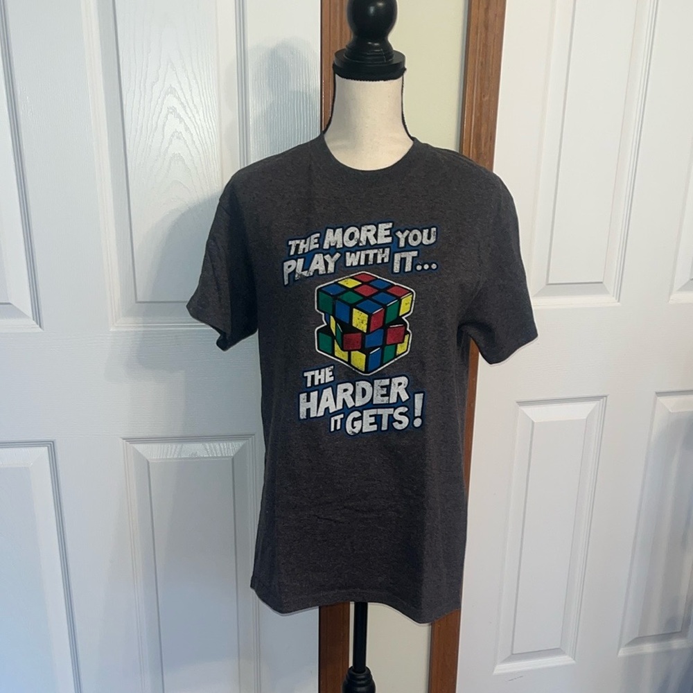Graphic T-Shirt with Rubik's Cube Design